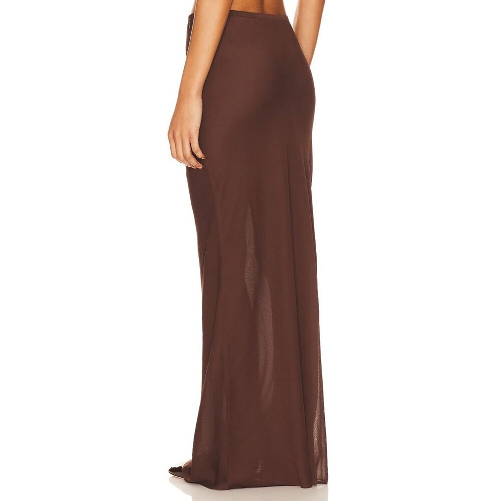 Lioness Brown Maxi Skirt - Picture 3 of 5